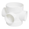 FloPlast White Soil Ring Seal Short Boss Pipe - 110mm Left