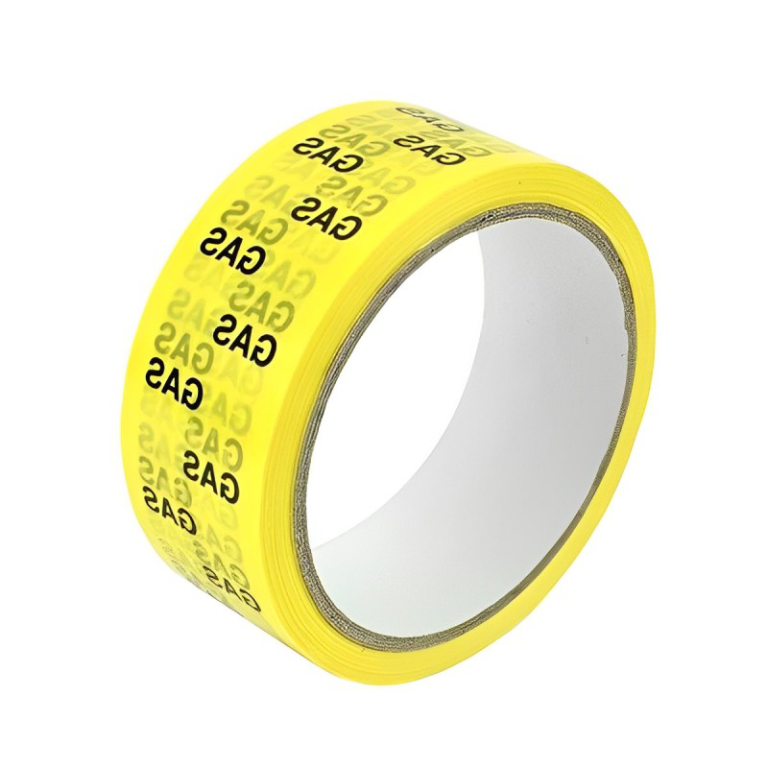 Gas Identification Yellow Tape - 66m x 38mm