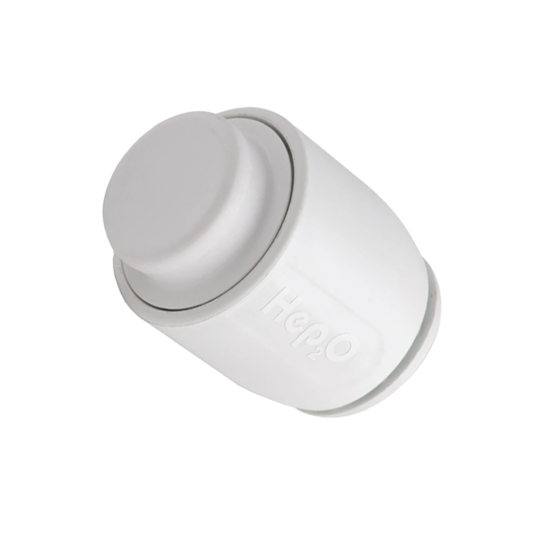 Hep2O Plastic Push-Fit Demountable Stop End Fitting Angled