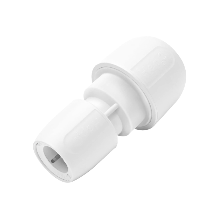 Hep2O Plastic Socket Reducer - 22mm x 15mm Left