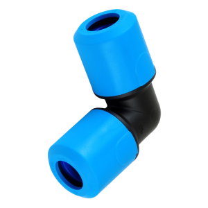 JG Speedfit MDPE Blue Plastic Push-Fit Elbow Fitting - 32mm Left