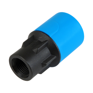 JG Speedfit MDPE Blue Plastic Push-Fit Female Adaptor - 25mm x 3:4 BSP Left