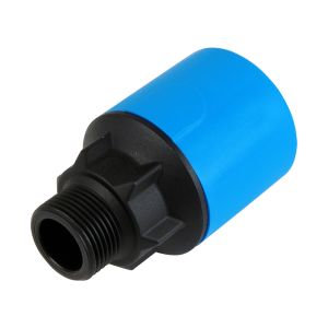 JG Speedfit MDPE Blue Plastic Push-Fit Male Adaptor - 25mm x 3:4 BSP Left