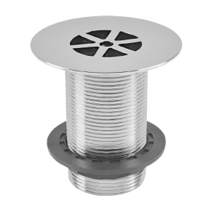 Macdee WFS57CP Chrome Unslotted Waste - 86mm Flange Left