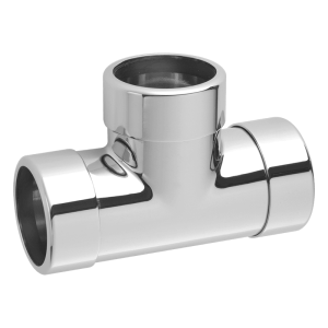 McAlpine 42E-CB Chrome Plated Brass Compression Tee - 42mm Left