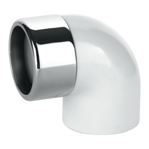 McAlpine 90° Bend CP Brass x ABS Connector - 32:35mm Left