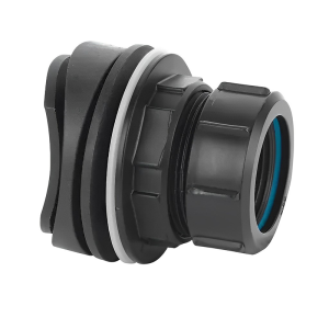 McAlpine Black Mechanical Soil & Rainwater Pipe Boss Connector - 1¼"