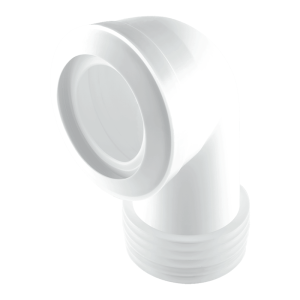 McAlpine MAC-8 90° Bend MACFIT WC Connector - 110mm Left