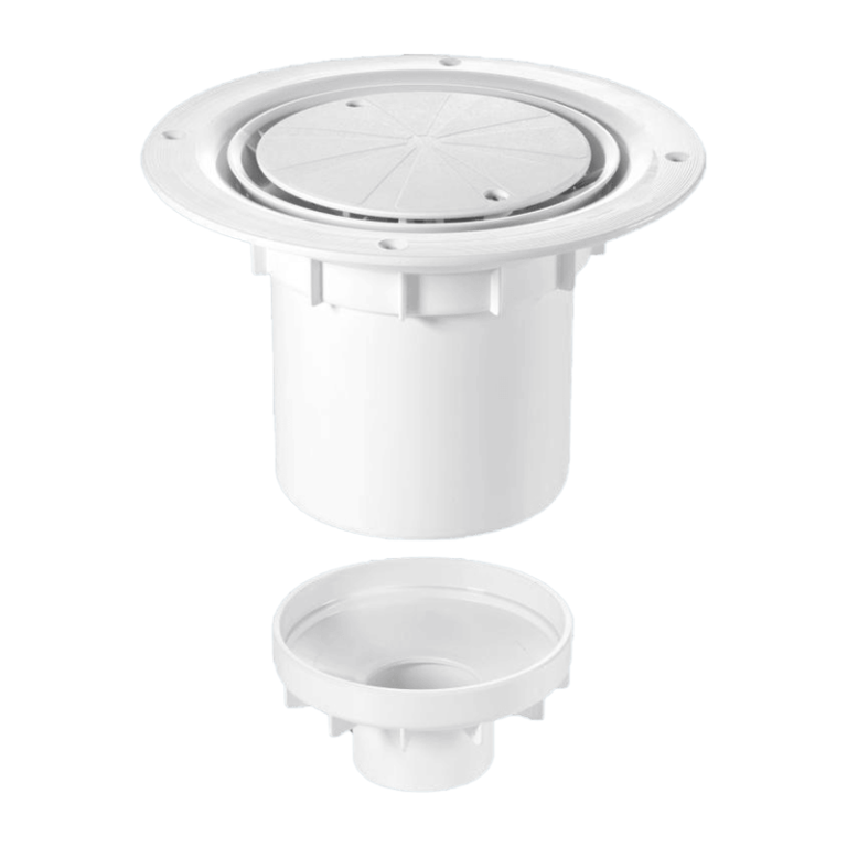 McAlpine TSG2WH Vertical Outlet Shower Gulley (White) Left