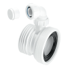 McAlpine WC-CON1V Straight Pan Connector with Boss - 110mm