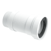 McAlpine WC-F23S Straight Flexible WC Connector - 90mm