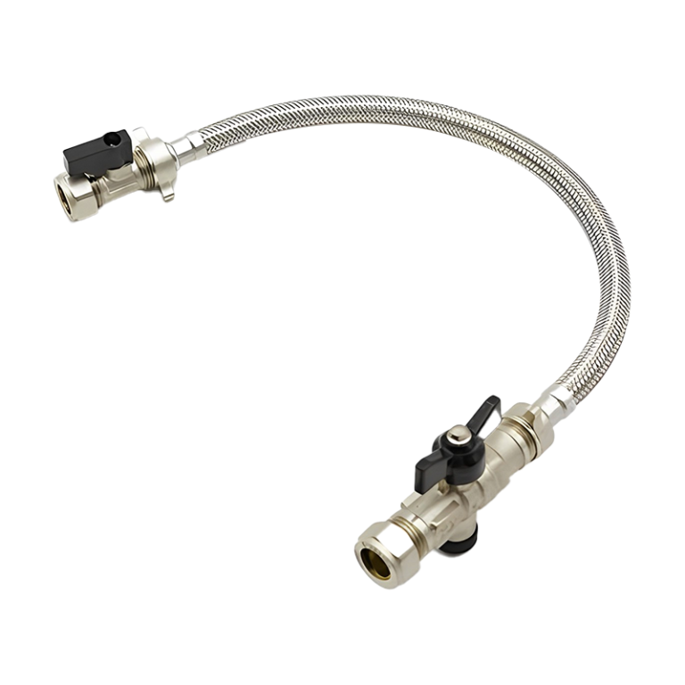 Nickel VCFL Part L Compliant Boiler Filling Loop Flow Valve – 15mm Left