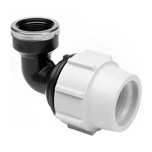 Plasson Compression MDPE Female 90° Parallel Elbow - 32mm x 1 BSP