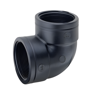 Plasson Compression MDPE Female 90° Threaded Elbow - 1 BSP Left
