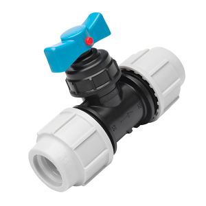 Plasson Compression MDPE Stop Tap - 32mm Left