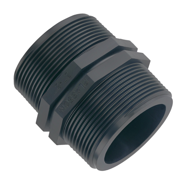 Plasson Compression MDPE Threaded Nipple - 3:4 BSP