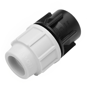 Plasson Compression MPDE Female Adaptor - 20mm x 3:4 BSP Left