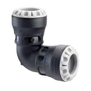 Plasson MDPE Push Fit 90° Elbow - 32mm