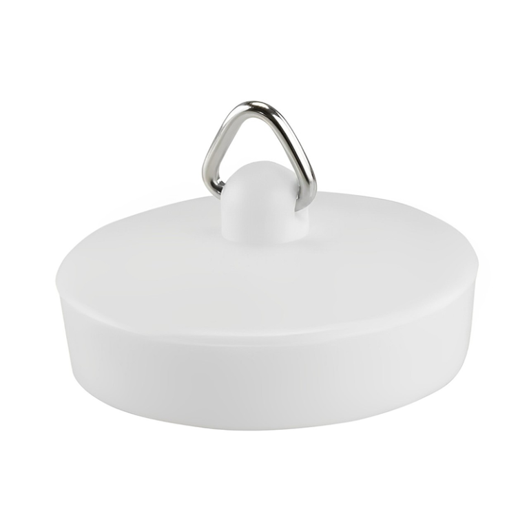 Plastic White Sink:Bath Plug - 1 3:4 Basin