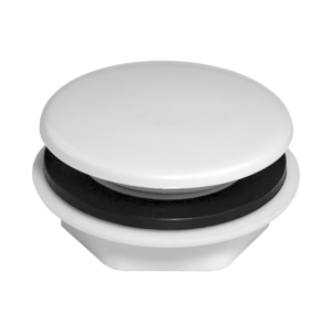 Plastic White Tap Long Thread Hole Stopper – 17mm Left