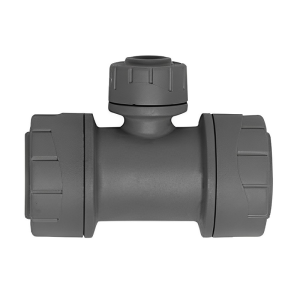 Polyplumb PB112210 Push Fit Reducing Tee - 22mm x 22m x 10mm Polypipe