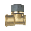 Polyplumb PB132212 Push Fit Brass Wall Plate Elbow - 22mm x 3:4 BSP Polypipe