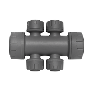 Polyplumb PB4822 Push Fit 4 Port Manifold - 22mm x 10mm