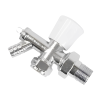 Radiator Valve Angled with Drain Off - 15mm x 3:4 Union