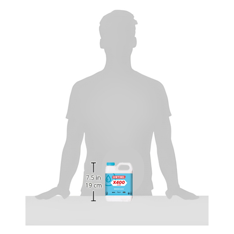 Sentinel x400 Heavy Duty Central Heating Removing Sludge Inhibitor - 1 Litre Sizing