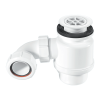 Standard Shower Trap with 70mm White Plastic Flange – STW2R Left