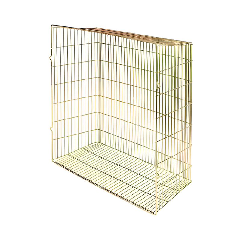 Steel Rectangle Deep Flue Terminal Vent Guard - 14 x 14 x 8 Left