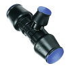 Talbot Push-Fit MDPE Reducing Tee - 32mm x 32mm x 25mm