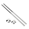 Talon Snappit Chrome Bathroom Pipe Covers Trim Pack - 25mm