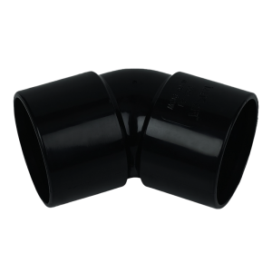 UPVC Black Solvent 135° Bend Waste Pipe - 40mm Left