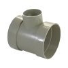 UPVC Grey Short Boss Solvent Soil Pipe - 110mm x 40mm