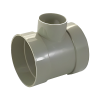 UPVC Grey Short Boss Solvent Soil Pipe - 110mm x 40mm Left