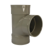 UPVC Grey Triple Socket Solvent 90° Tee - 110mm