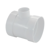 UPVC White Short Boss Solvent Soil Pipe - 110mm x 40mm