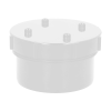UPVC White Solvent Soil Pipe Access Cap - 110mm