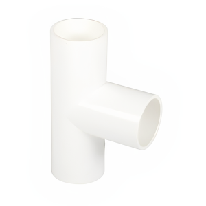 White Overflow Solvent Weld 90° Pipe Tee - 21.5mm