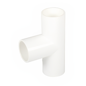 White Overflow Solvent Weld 90° Pipe Tee - 21.5mm Left