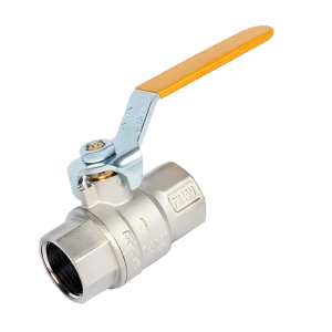 Yellow Handle Lever Ball Valve - 2 BSP Left