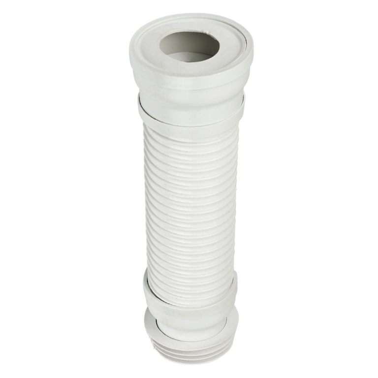 FloPlast White Extendable Flexible Soil Pan Connector Up