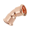 Copper Press Fit 45° Elbow - 42mm