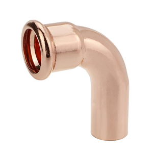 Copper Press Fit M Profile 90° Street Elbow - 22mm Wras Approved