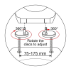 EuroShowers White V20 Toilet Seat (Soft Close) Diagram